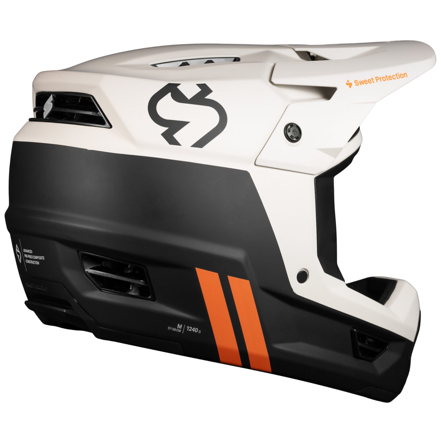 studio image of the Fixer Composite 2Vi MIPS helmet in bronco white