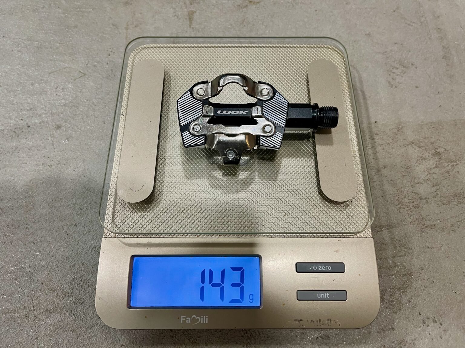 LOOK X-One-G pedal review. weight