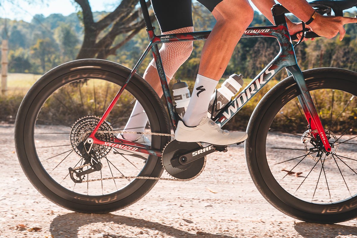 roval terra aero clx gravel wheels shown on a bike.