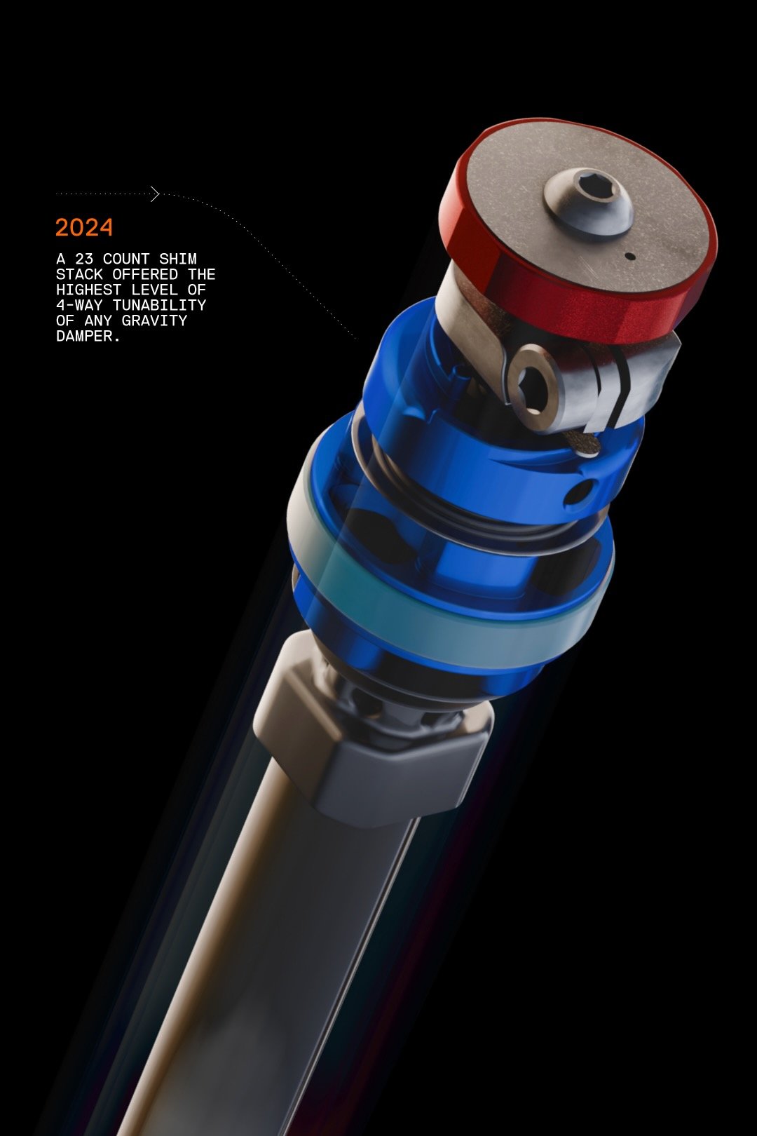tech graphic showing the old Grip X2 damper