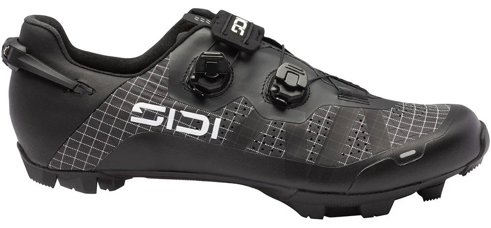 studio image of the SIDI Aeron in Black, viewed from the side