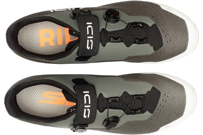 studio image of the SIDI Dominator X in Deep Forest, viewed from above