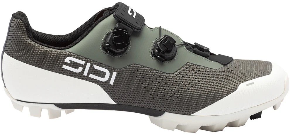 studio image of the SIDI Dominator X in Deep Forest, viewed from the side
