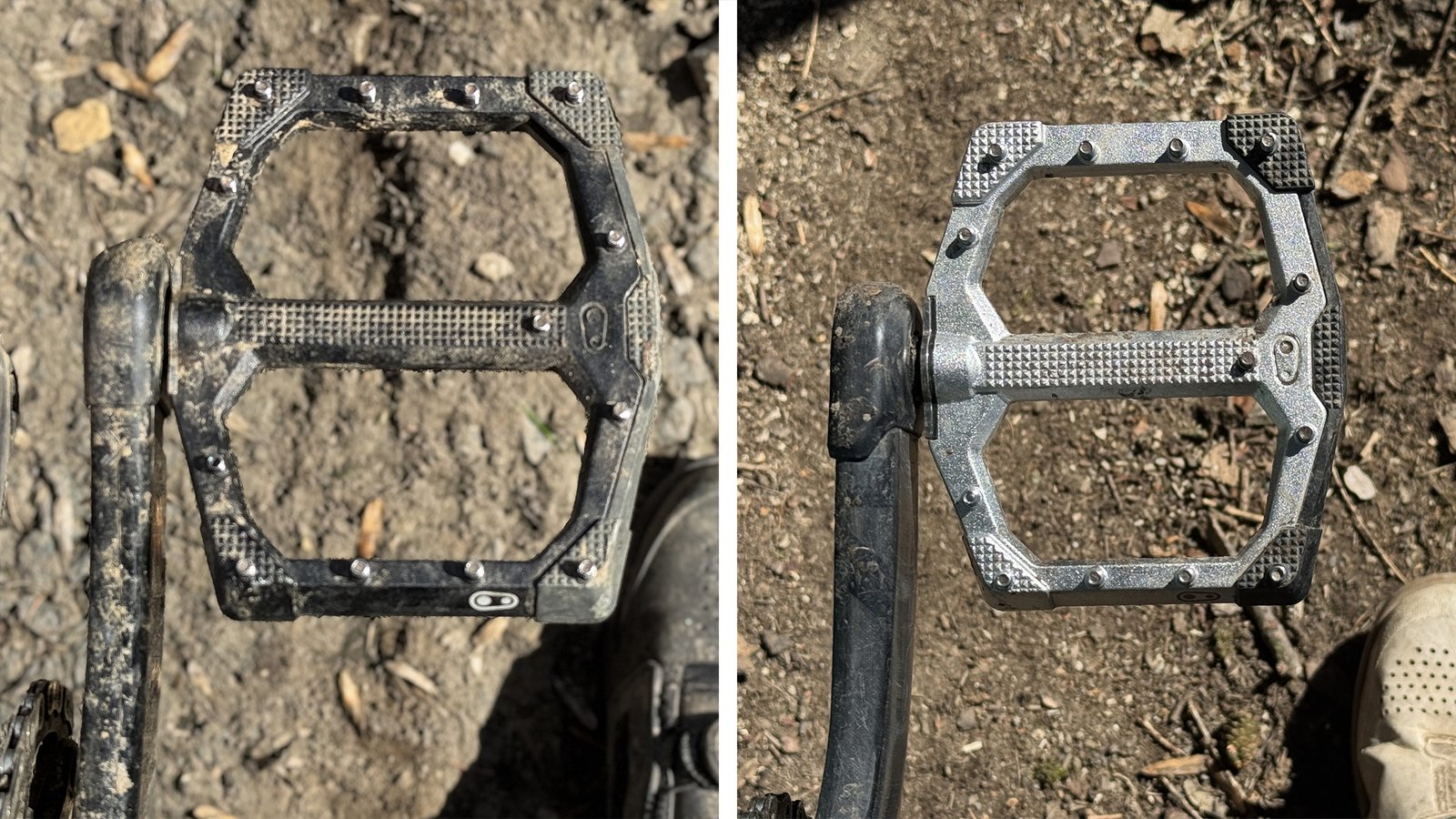 Crankbrothers Stamp EVO extra-long mountain bike flat platform pedal review, large or small