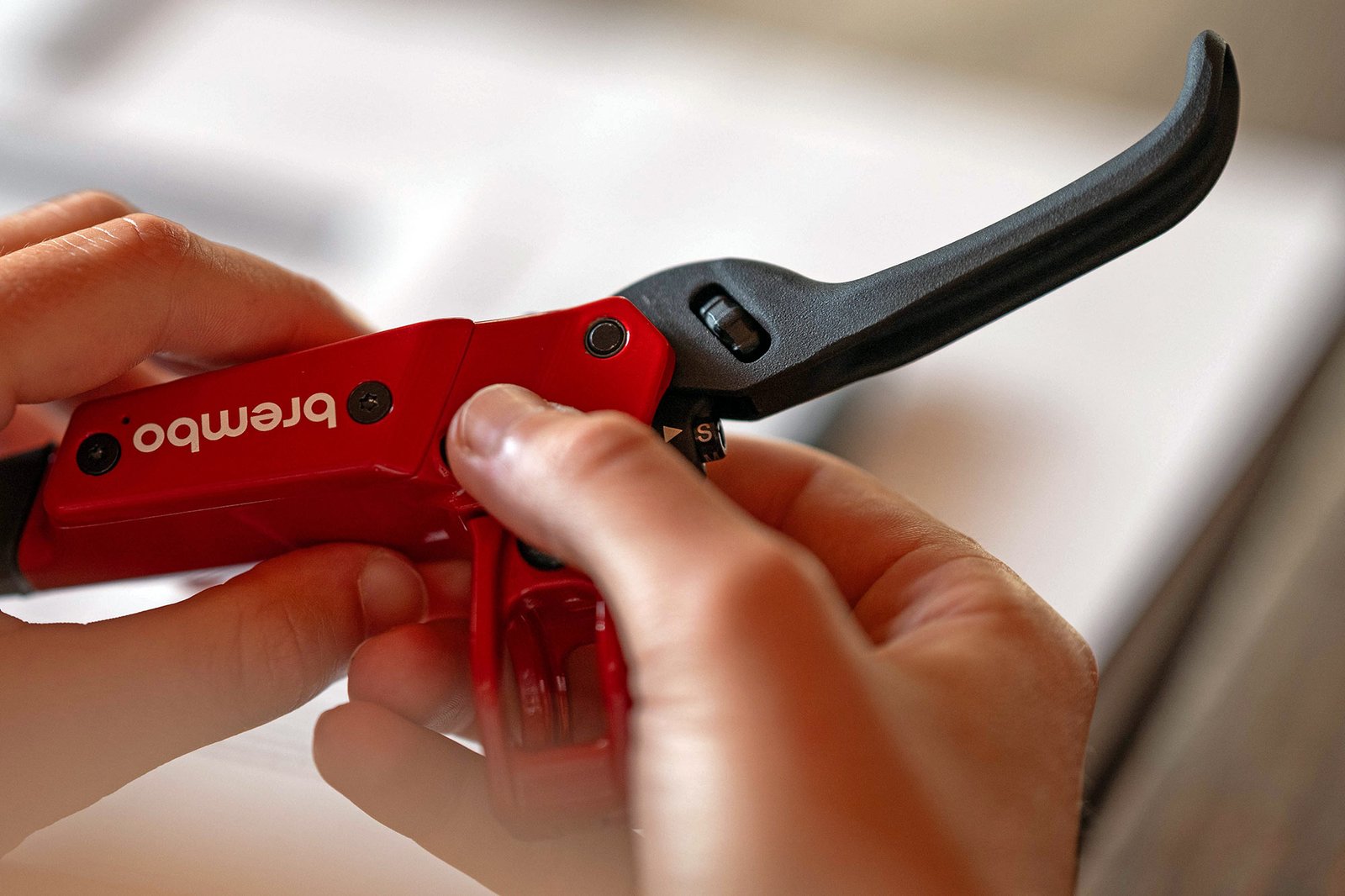 Brembo GR-PRO gravity mountain bike disc brakes, photo by Mirror Media, modulation adjuster