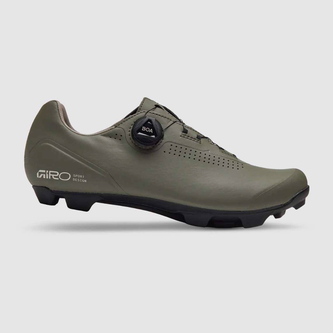 side profile of the Giro Cadet XC mountain and gravel shoe in Dark Sage