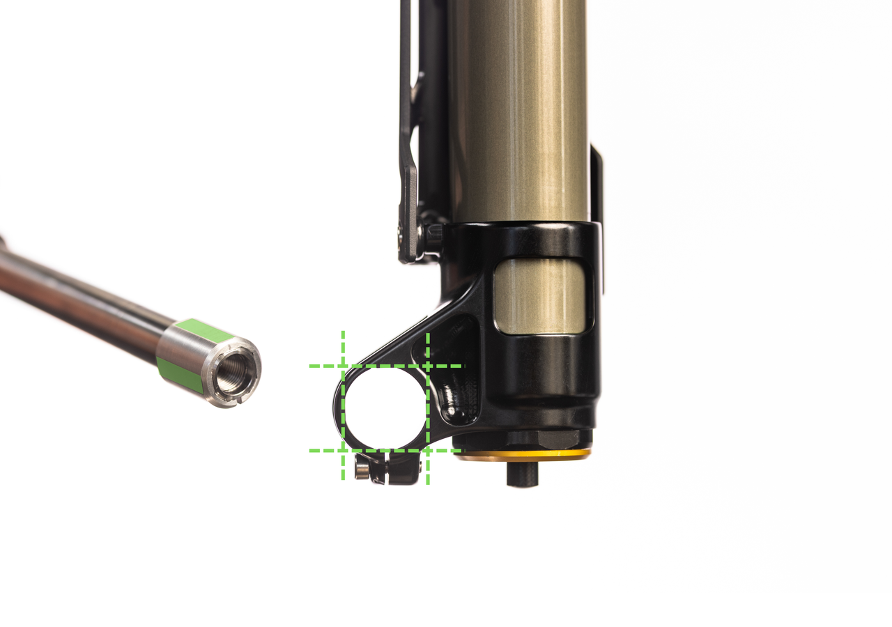 the Cane Creek Invert Enduro uses their SquareLoc axles