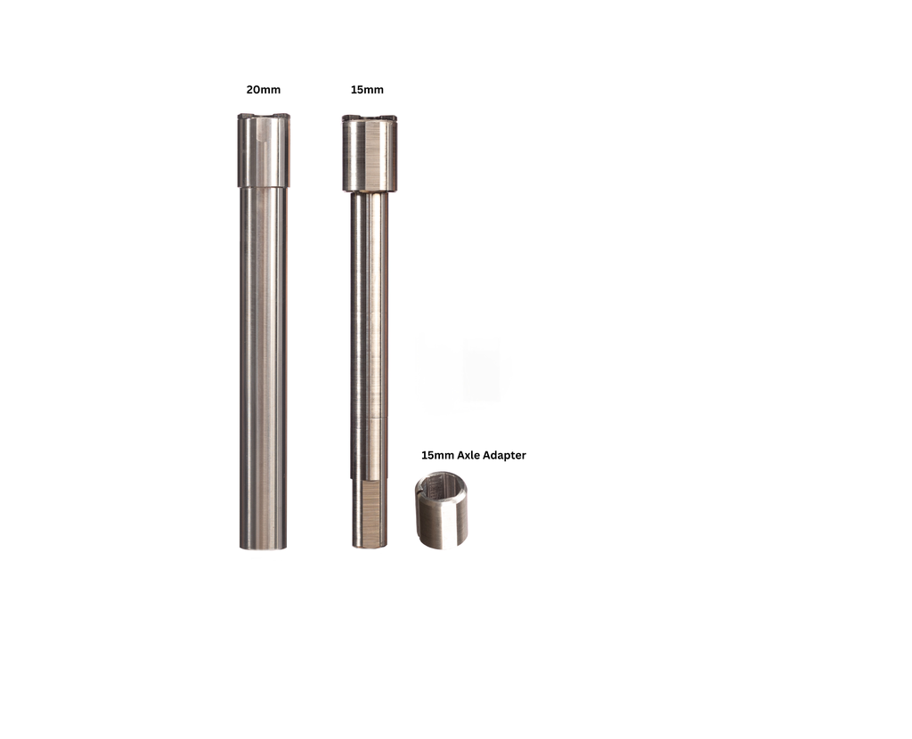 the Cane Creek Invert Enduro is compatible with 15mm and 20mm axles