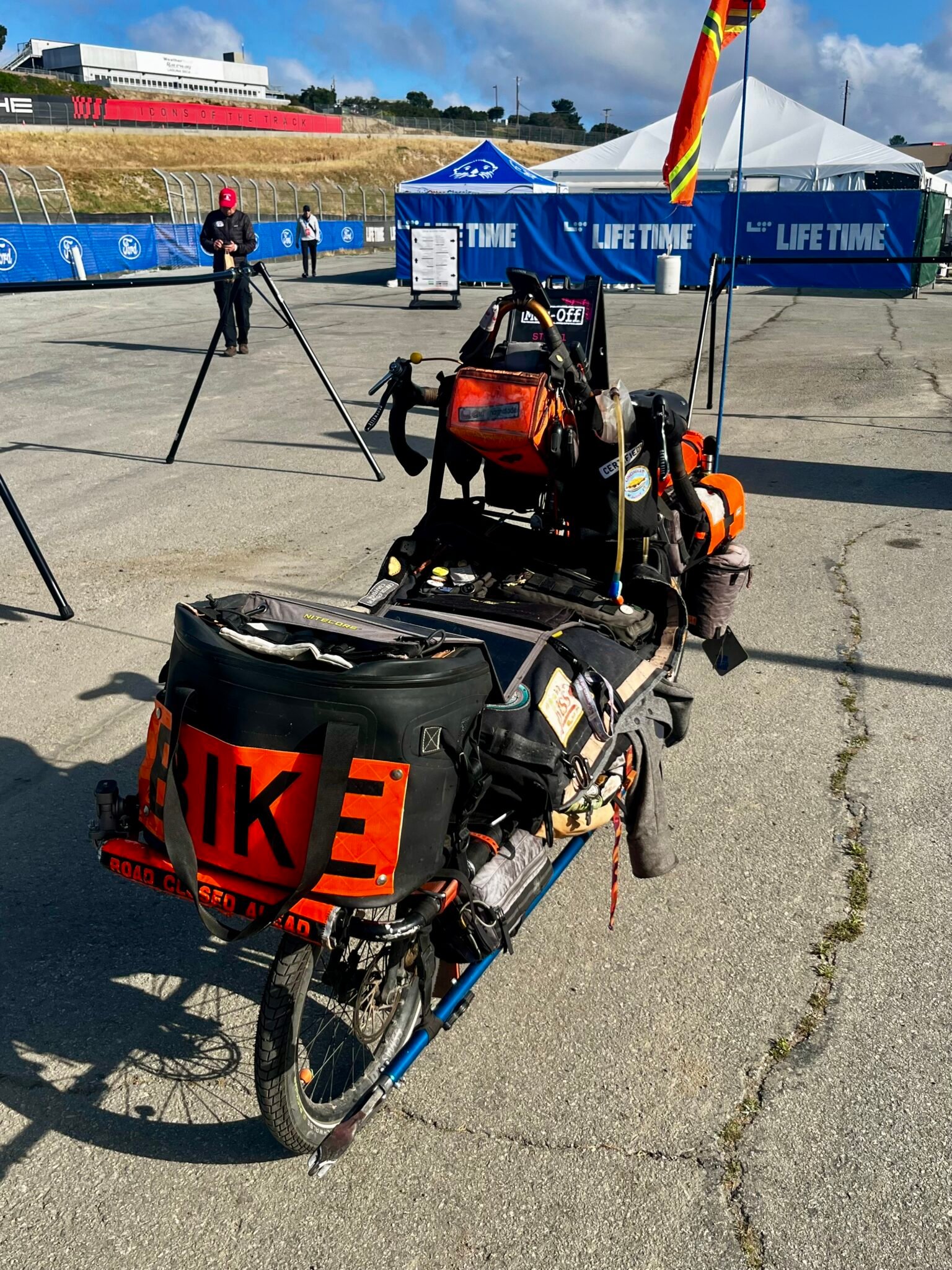 Erik has lived out of/off of his bike for the last three years. This is his 3rd Sea Otter