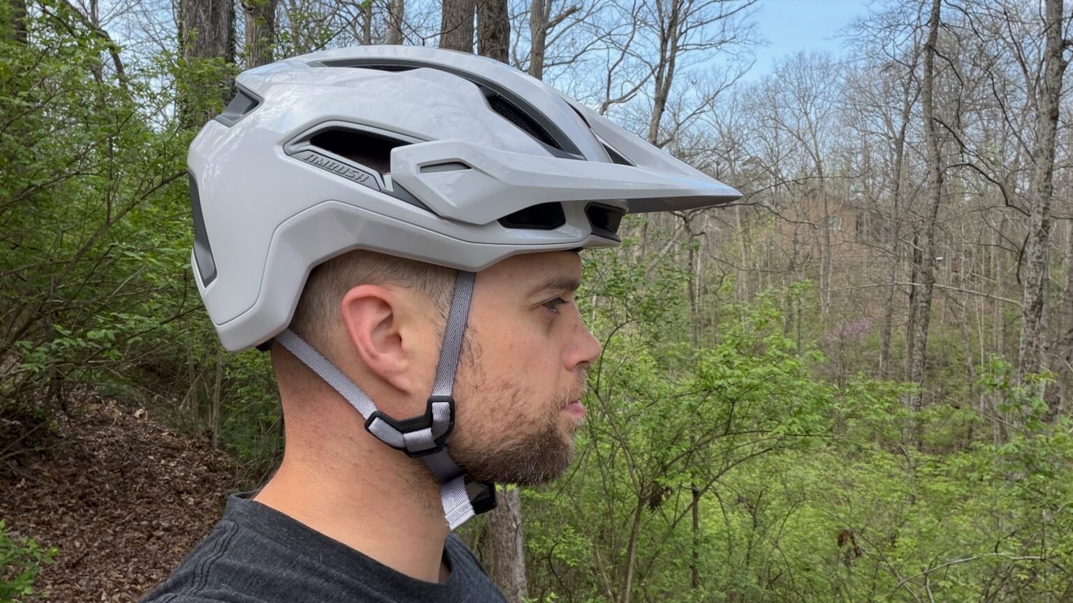 Specialized Ambush 3 helmet on head from side