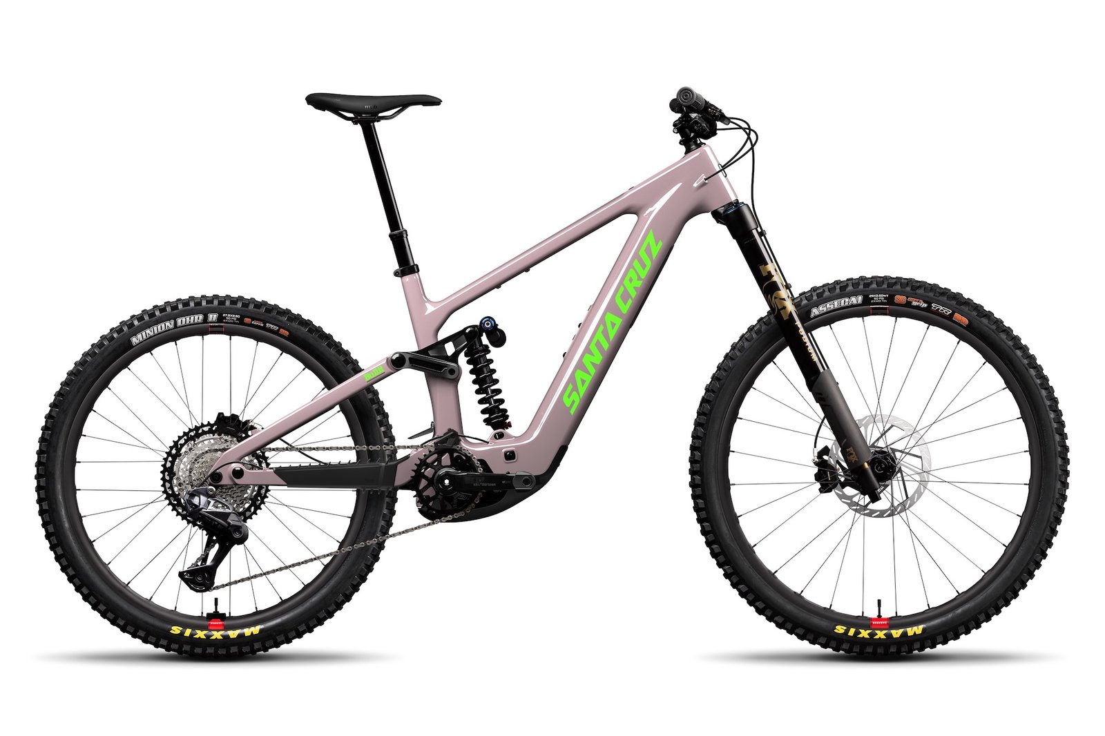 studio image of the Santa Cruz Bullit CC in Gloss Purple Smoke with the new XT Di2 Podium build.