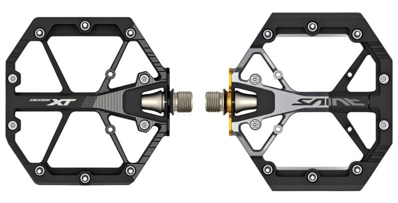 Shimano lightweight XT & Saint gravity enduro freeride DH mountain bike platform pedals, pair