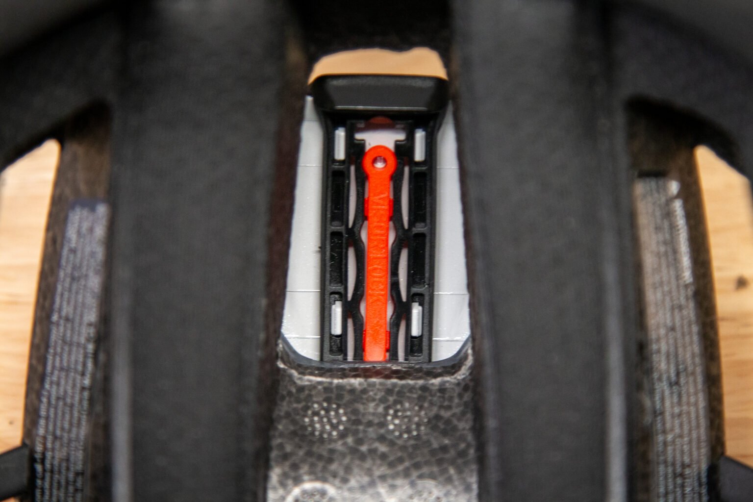 Specialized Ambush 3 helmet visor lock installed