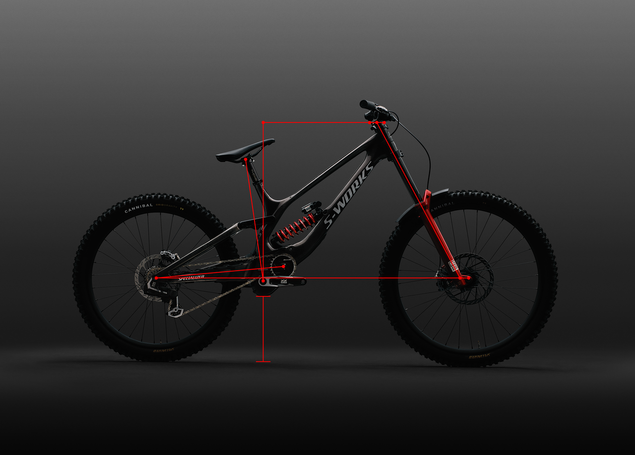 Specialized Demo 11 geo lines diagram photo