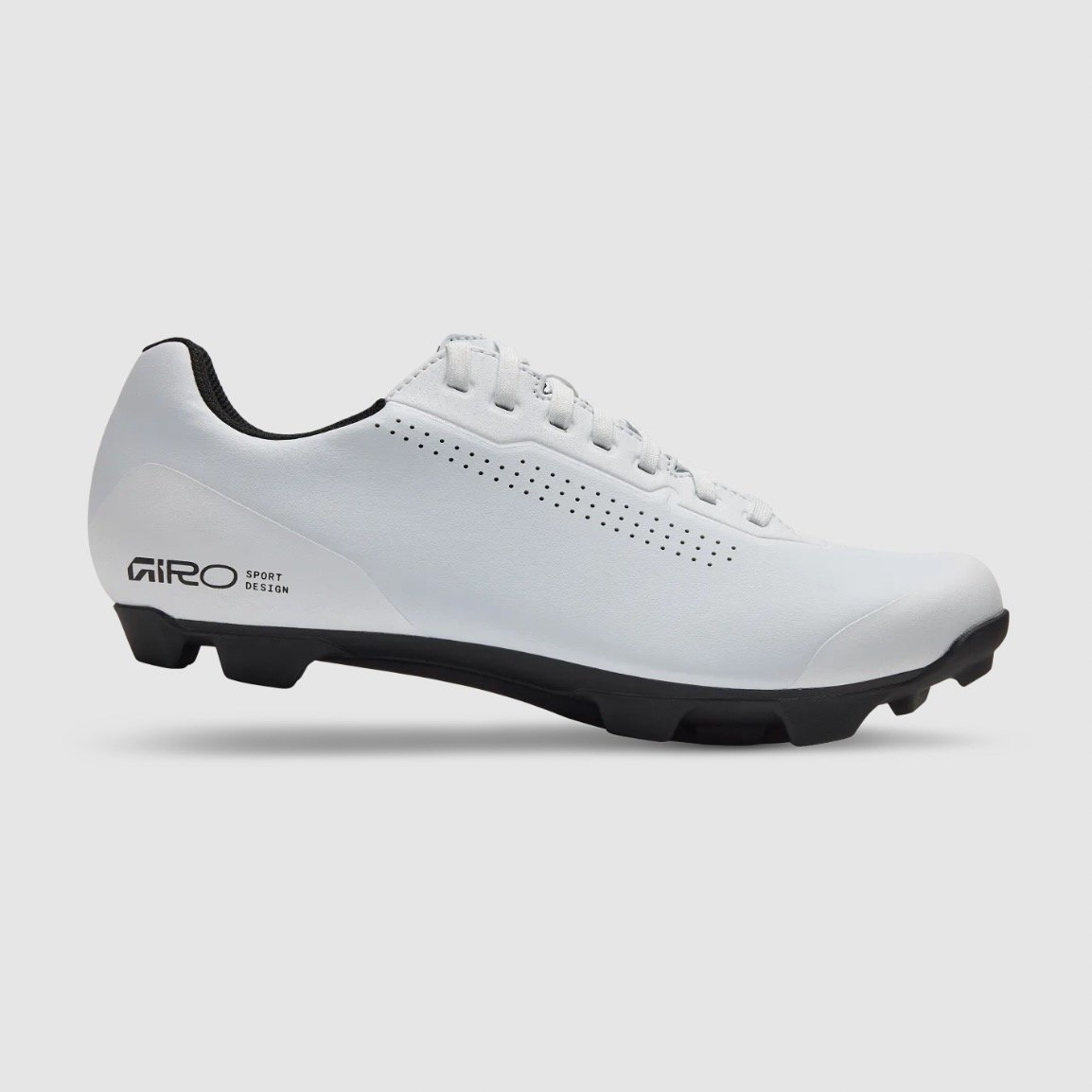 side profile of the Giro Stylus XC off road shoe in white