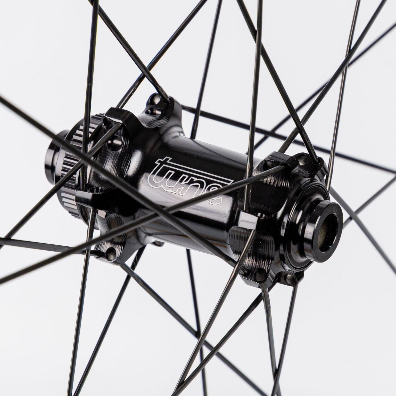 Tune Nano Gravel 45 lightweight all-rounder carbon gravel bike wheels, black hub