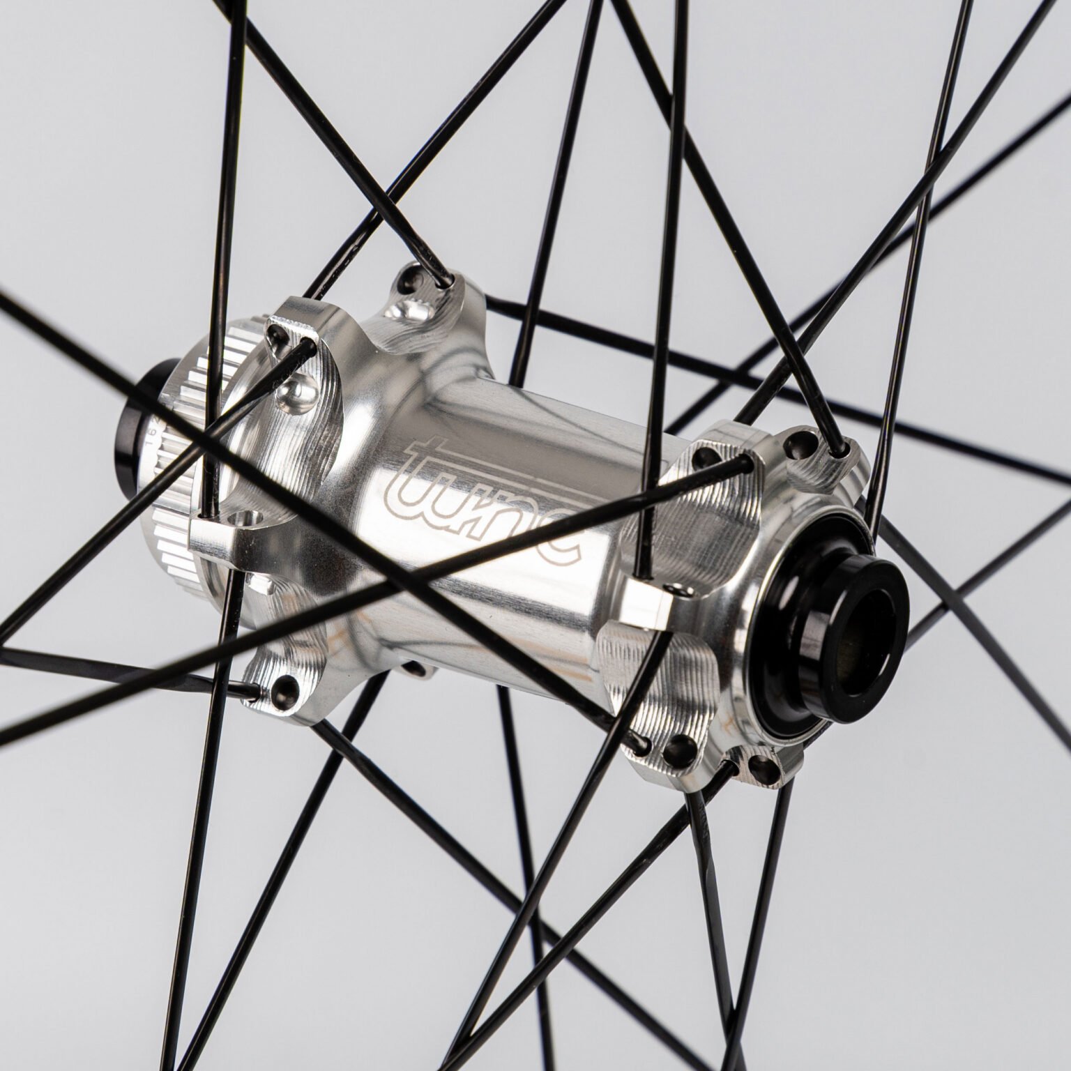 Tune Nano Gravel 45 lightweight all-rounder carbon gravel bike wheels, silver hub