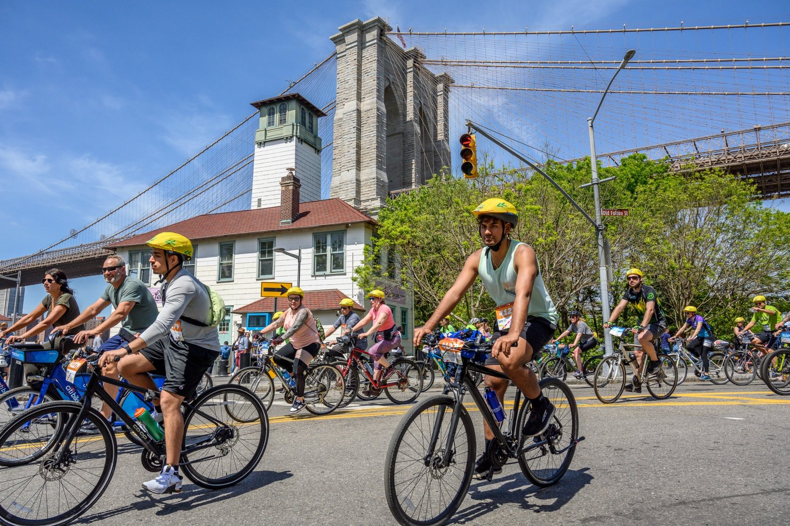 Riders taking part in the TD Five Boro Bike Tour