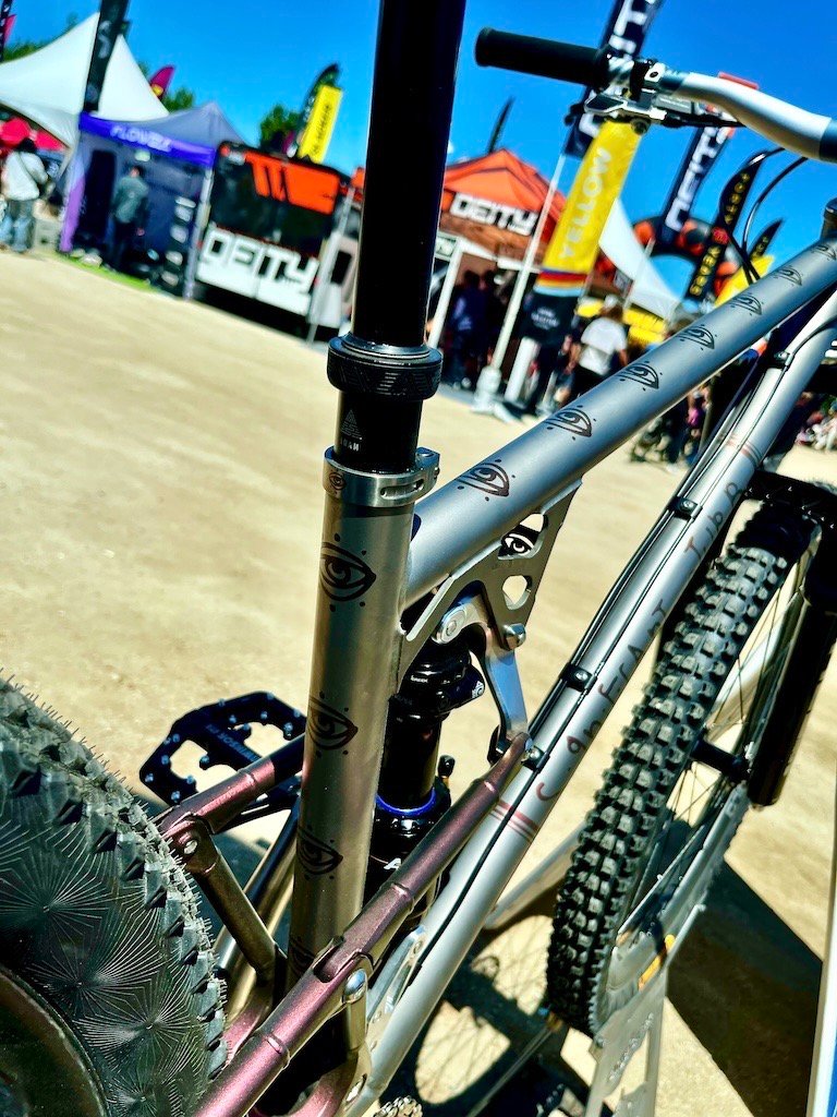 Frames from Significant Other built up with Cane Creek Components at Sea Otter