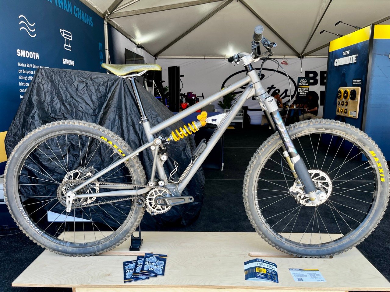 Blues Bikes at the Gates booth at Sea Otter