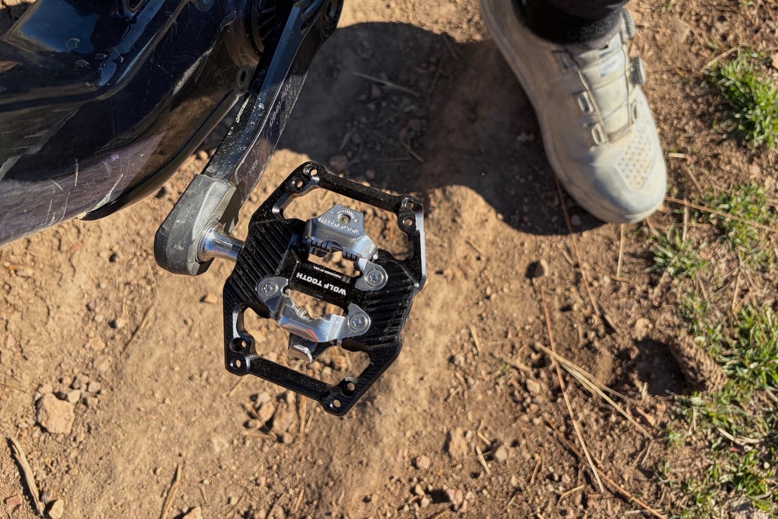 a fresh set of wolf tooth pedals out for their first ride