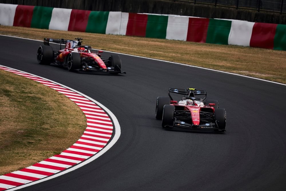 Lewis Hamilton and Charles Leclerc, Ferrari