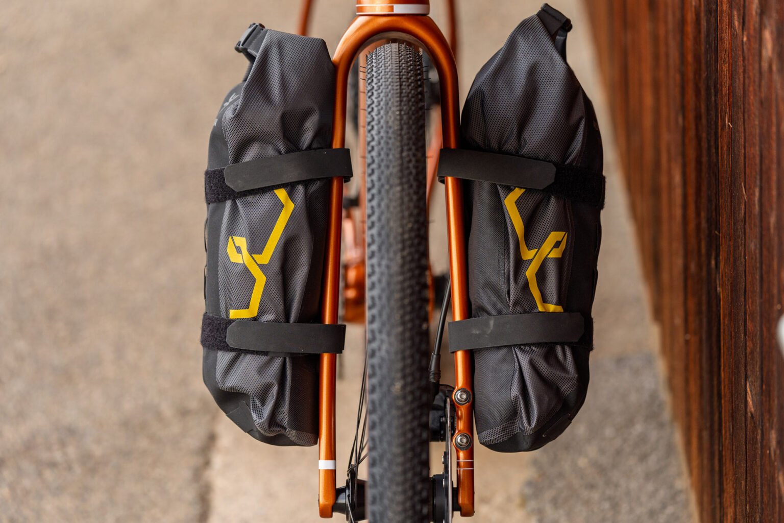 front view of open up 2 adventure u-turn fork.