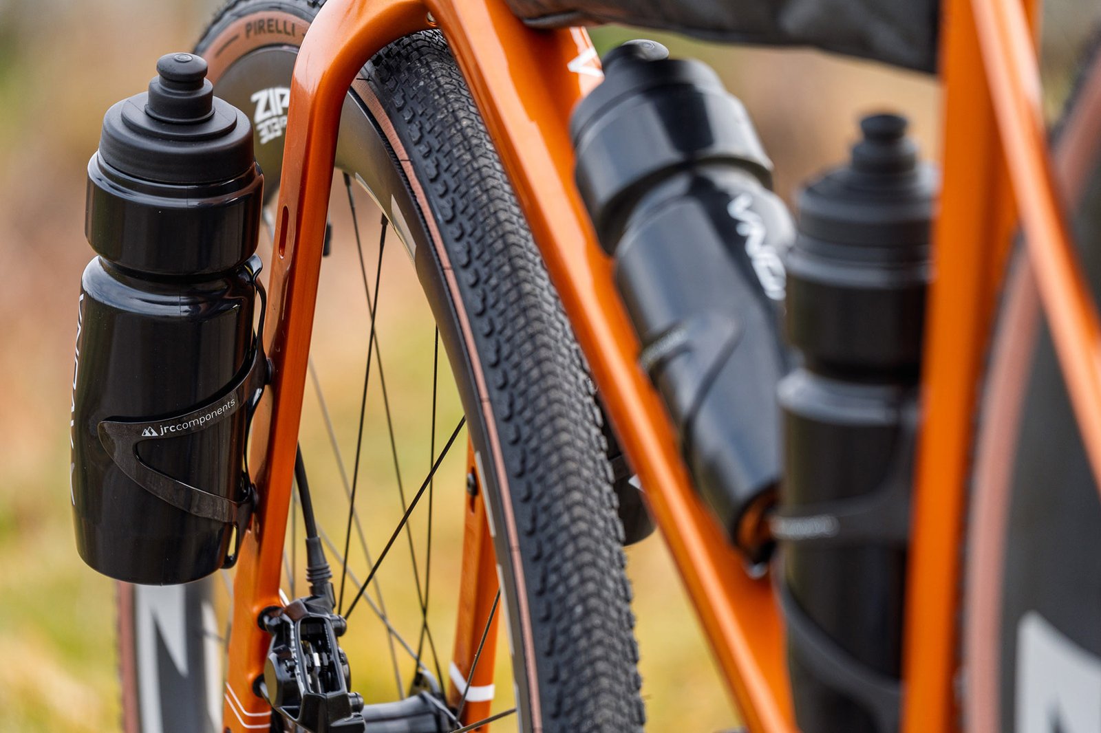 low rear angle of open up 2 adventure u-turn fork.