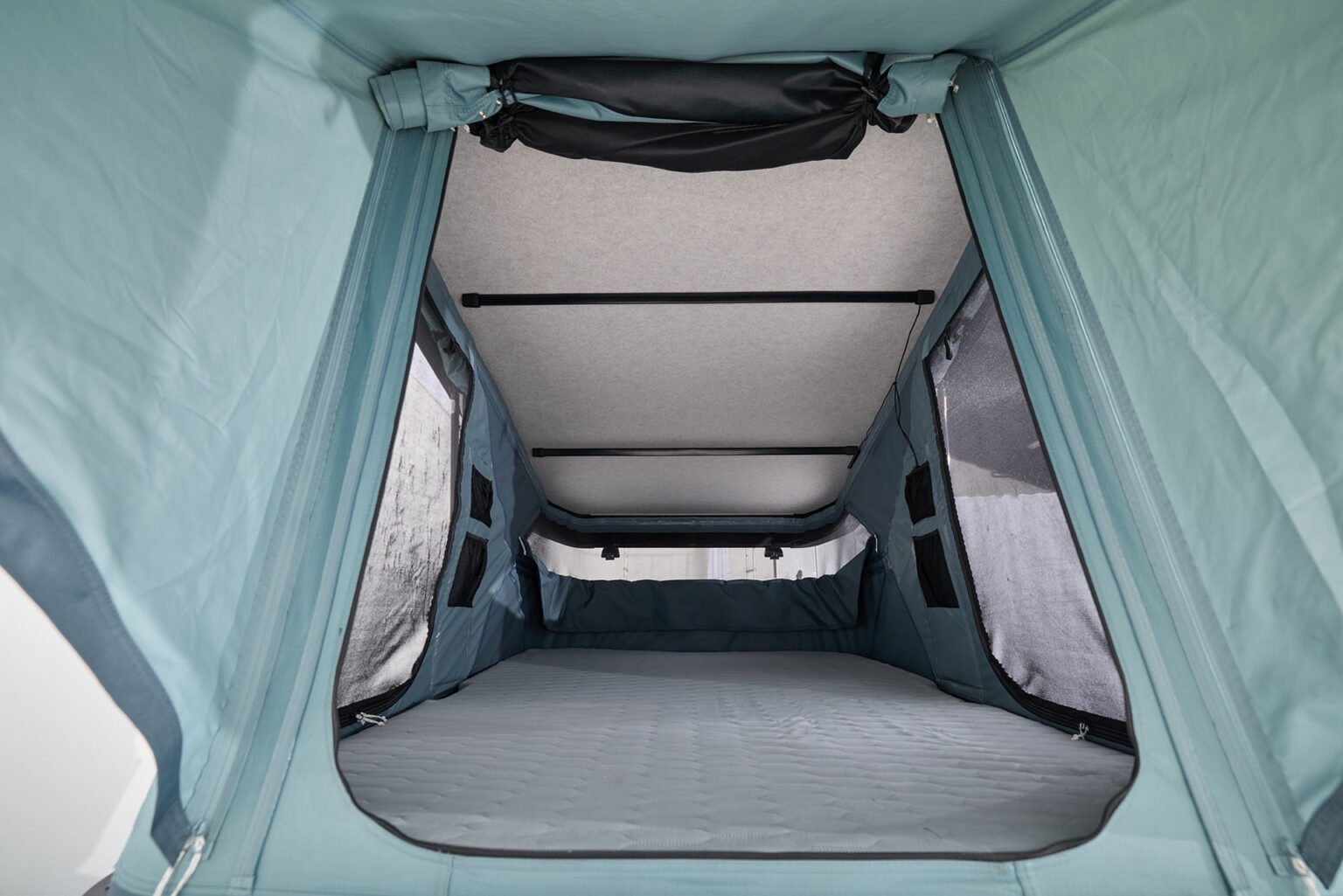 interior view of the thule widesky rooftop tent.